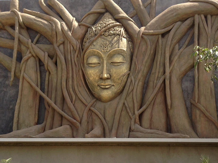 Architectural Tree-&-Buddha